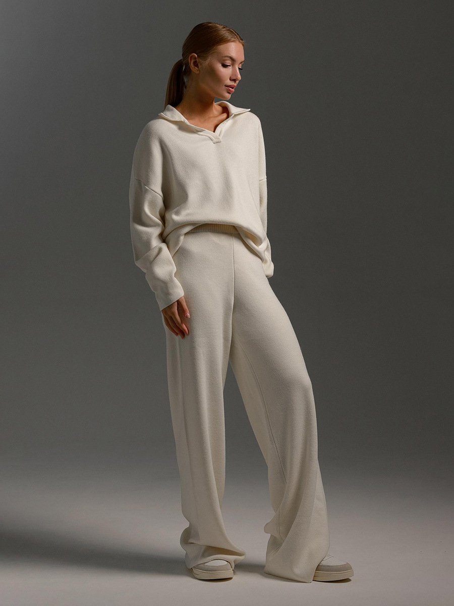 Sweater And Wide Pants Set