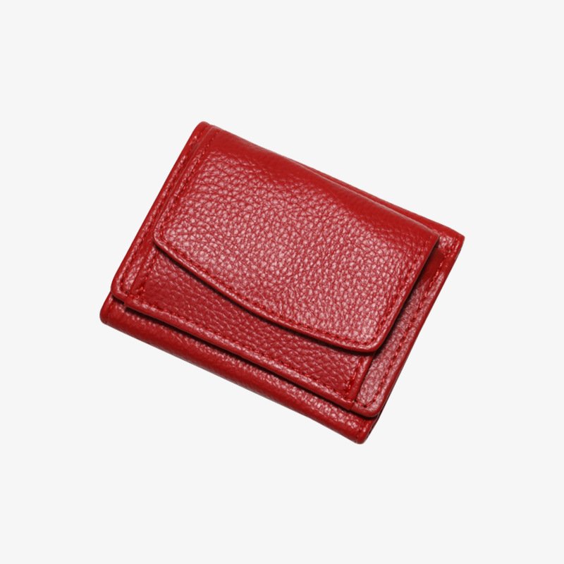 Ladies Short Wallet Student Lychee Wallet Clutch Card Holder Coin Purse