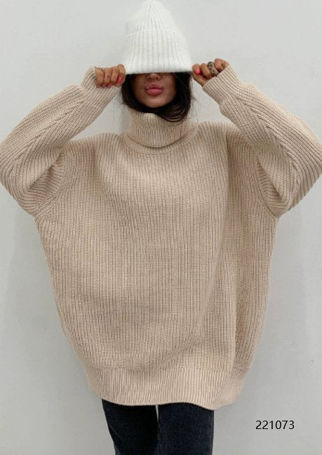 Oversize High Neck Sweater