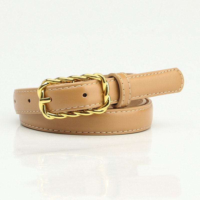 Alloy Square Buckle Belt Trim Belt Woman