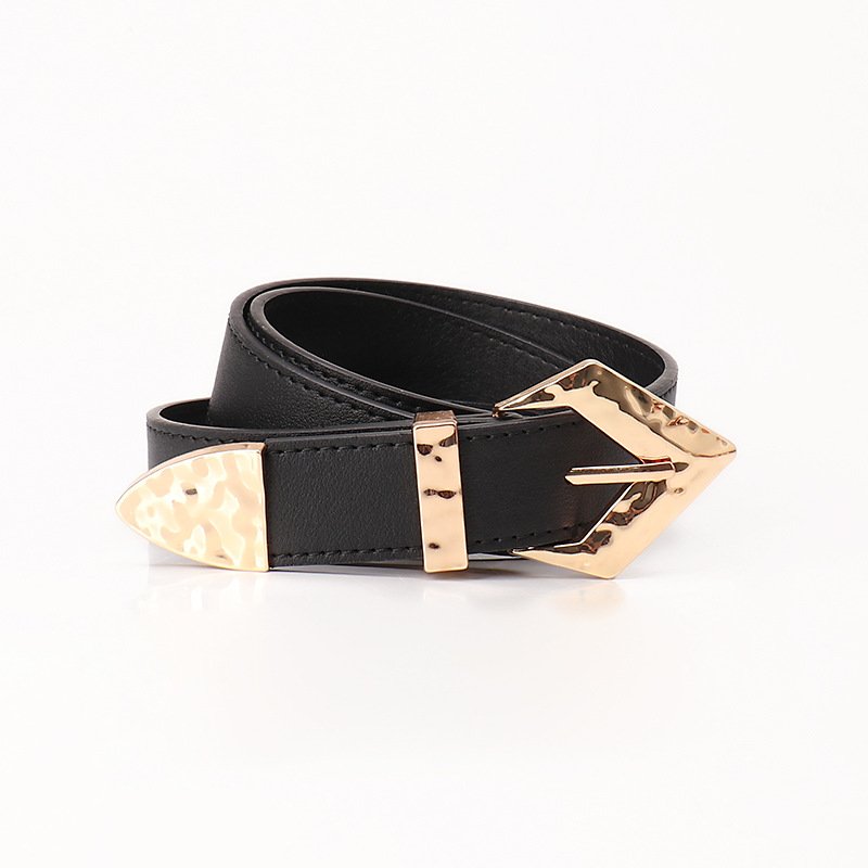 Gold Belt With Arrow Buckle