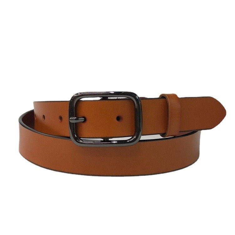 Leather Belt With Fashion Buckle