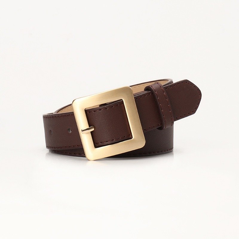 Golden Square Buckle Belt