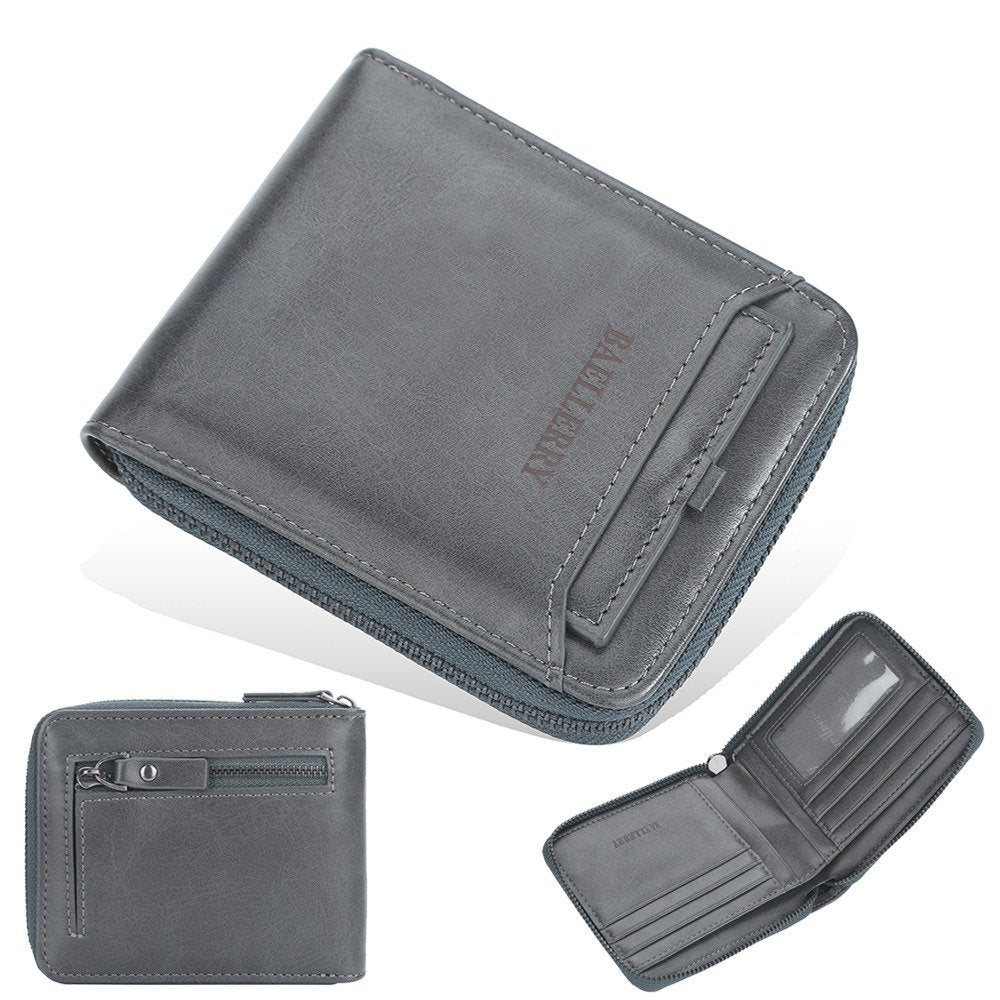 Men's PU Leather Wallet Vertical Style