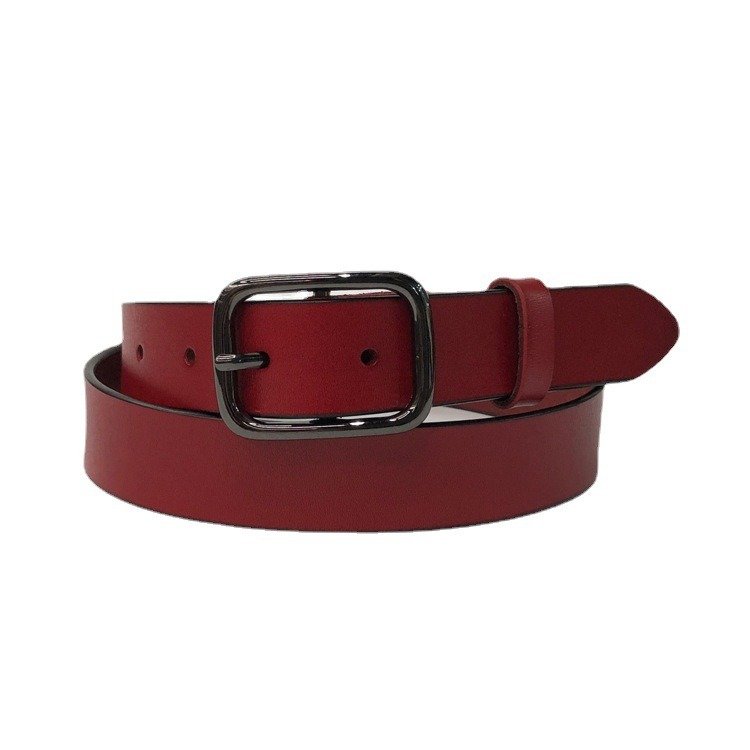 Leather Belt With Fashion Buckle