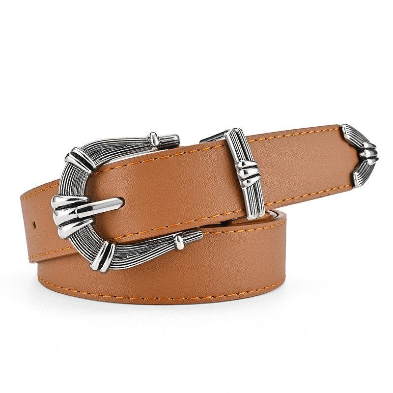 Three Piece Belt With Gun Buckle