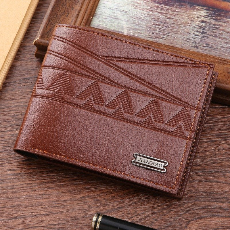 Short Wallet for Men Embossed