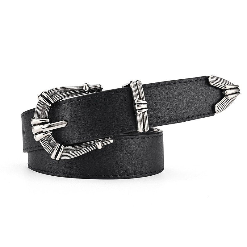 Three Piece Belt With Gun Buckle