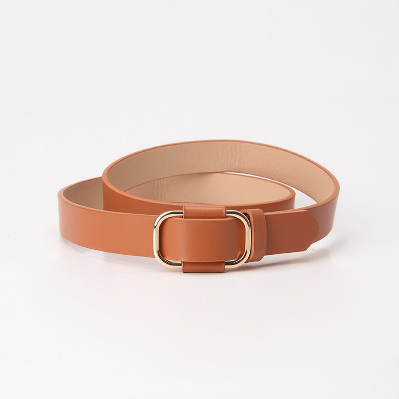 S Jeans No Hole Belt Students With Casual Belt