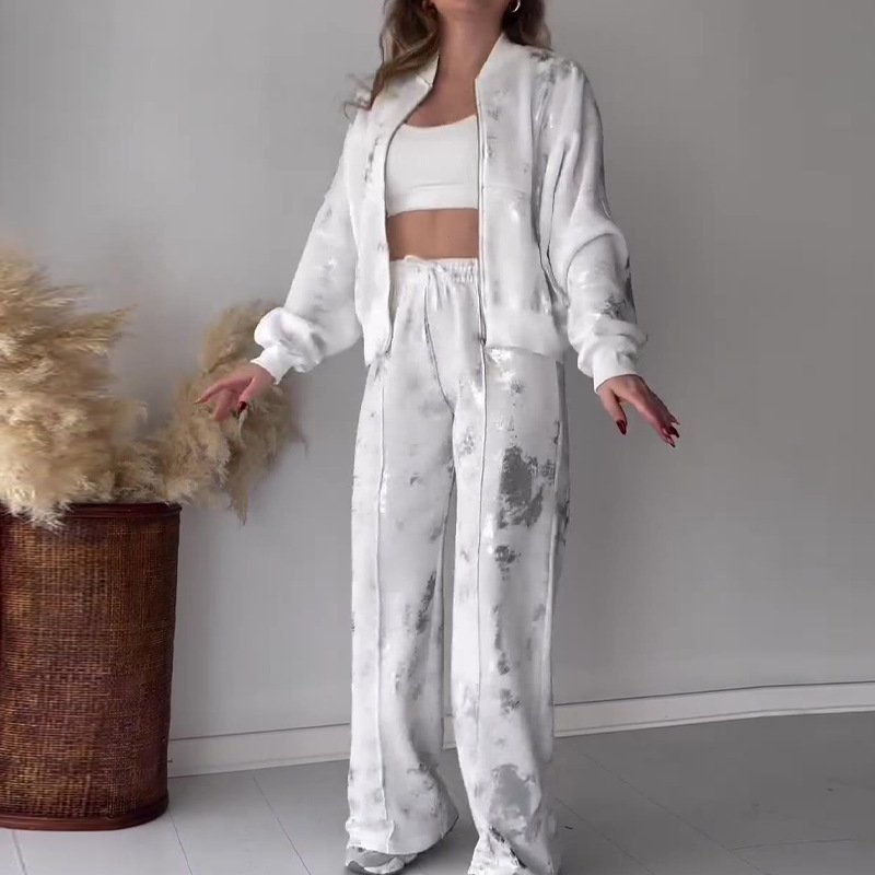 Printed Tracksuit Set