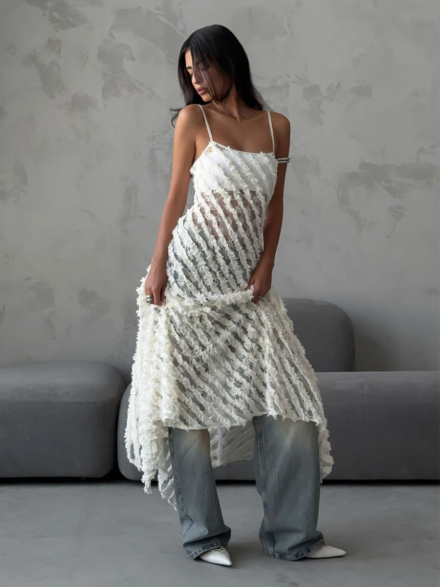 Medium to long solid color knitted skirt