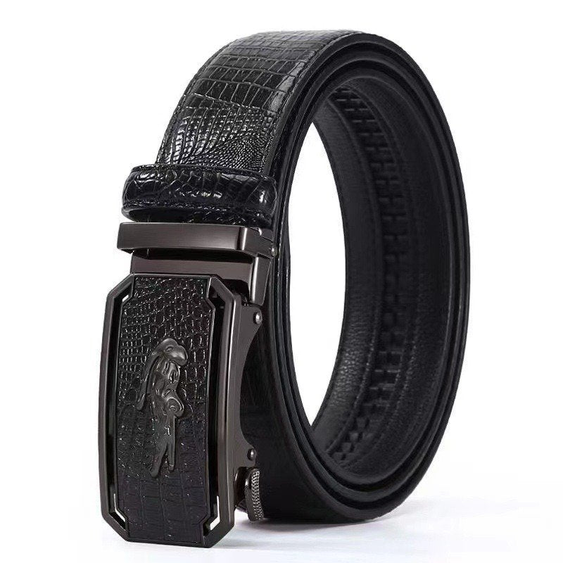 Casual Crocodile Skin Belt