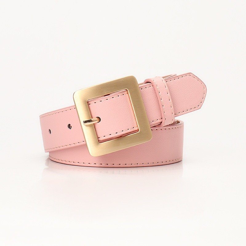 Golden Square Buckle Belt