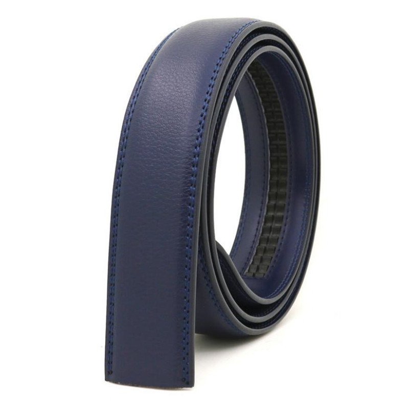 Men's Automatic Belt Body 3.5 CM Leather Belt 3.1 CM Non Buckle Transfer Film Two Layers Of Leather