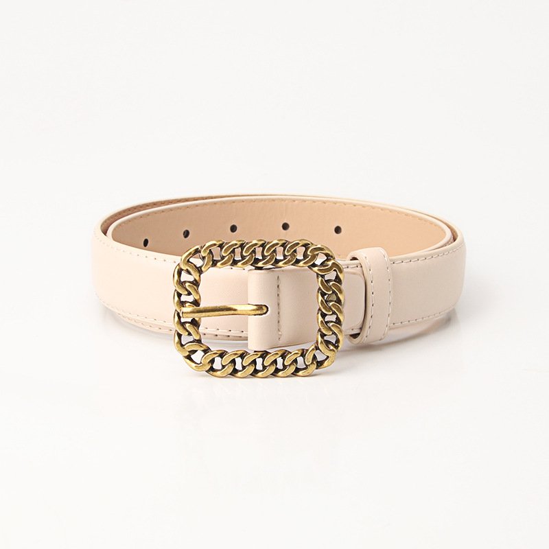 Golden Square Buckle Belt