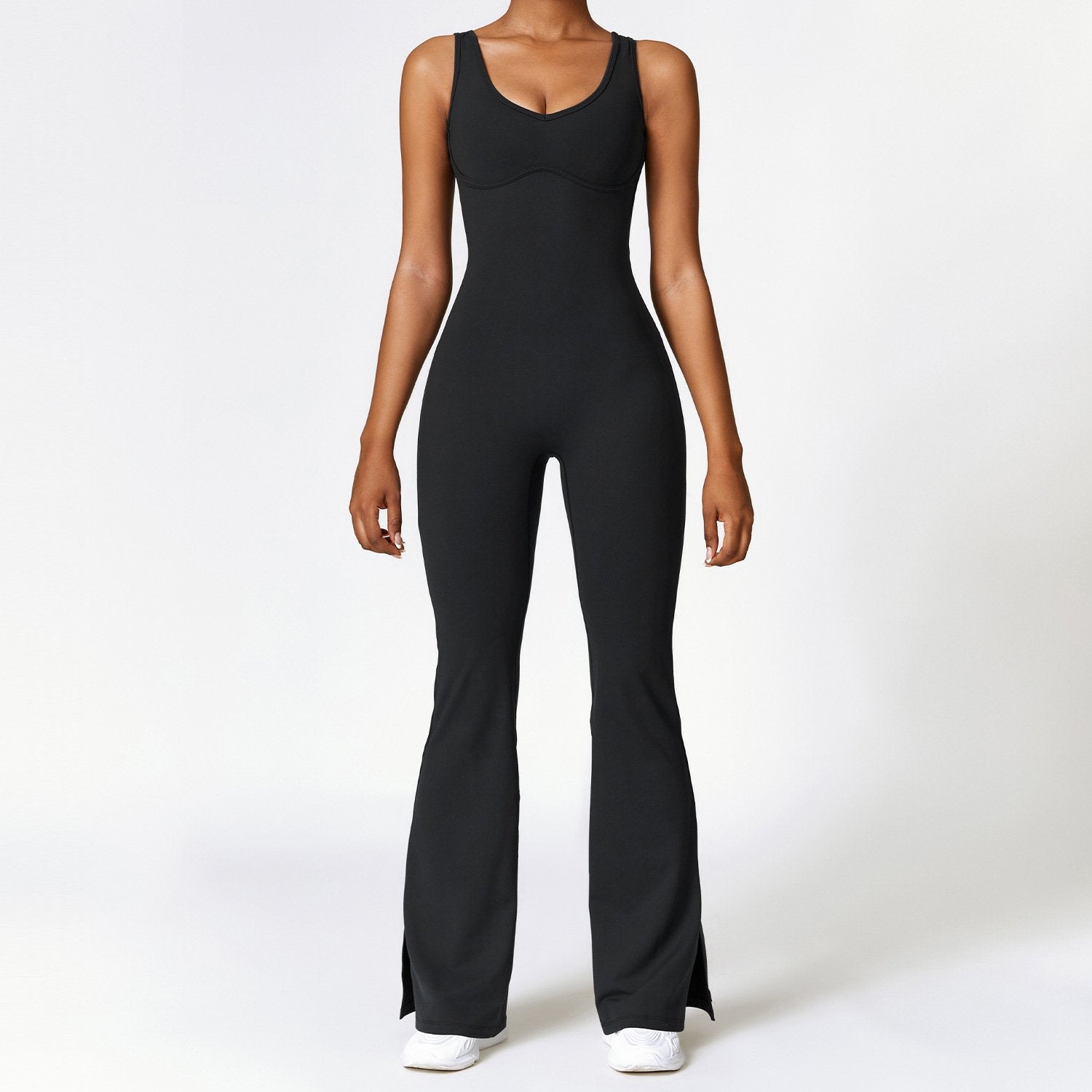 Tight Sports Wide Leg Jumpsuit