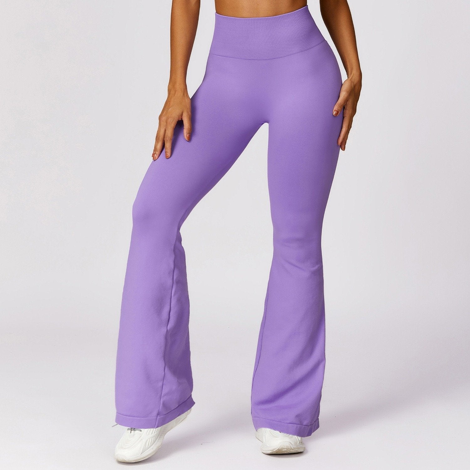 Tight Sport Pants With Wide Leg And Seamless