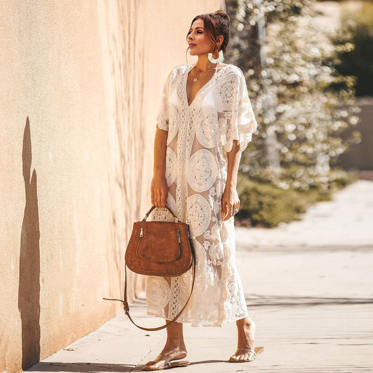 Kafotan lace beach cover skirt