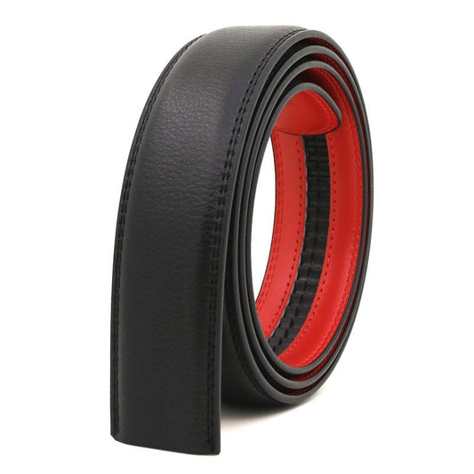 Men's Automatic Belt Body 3.5 CM Leather Belt 3.1 CM Non Buckle Transfer Film Two Layers Of Leather