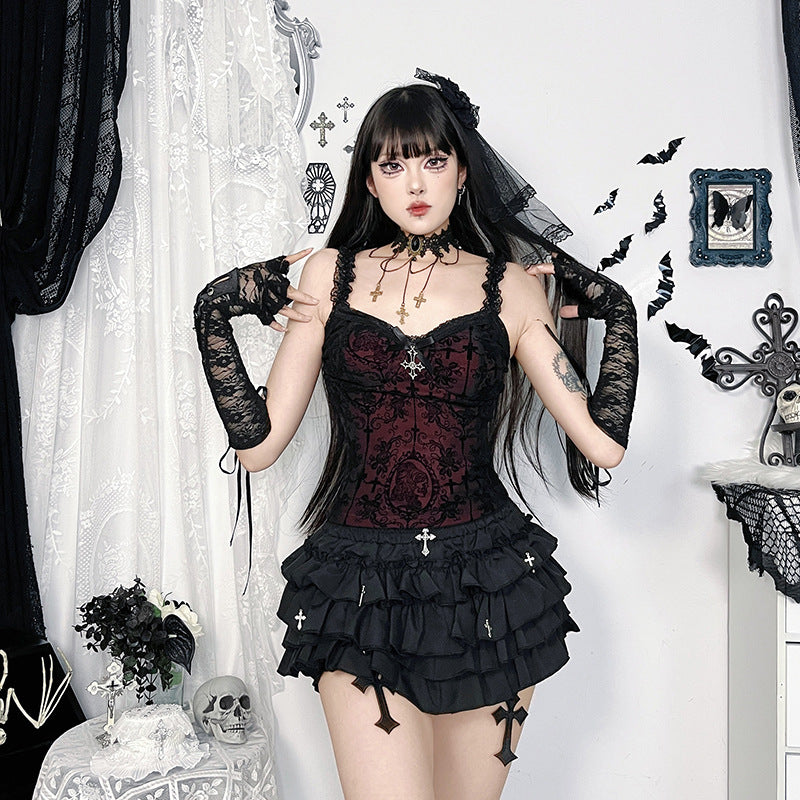 Dark Gothic style spicy girl camisole top