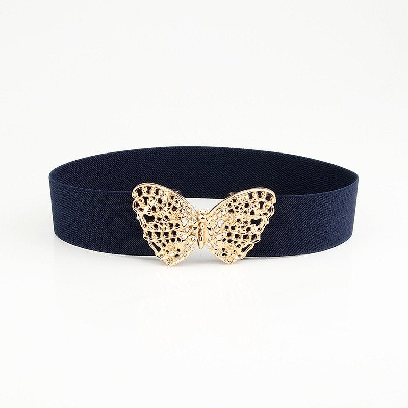 Belt With Butterfly Buckle