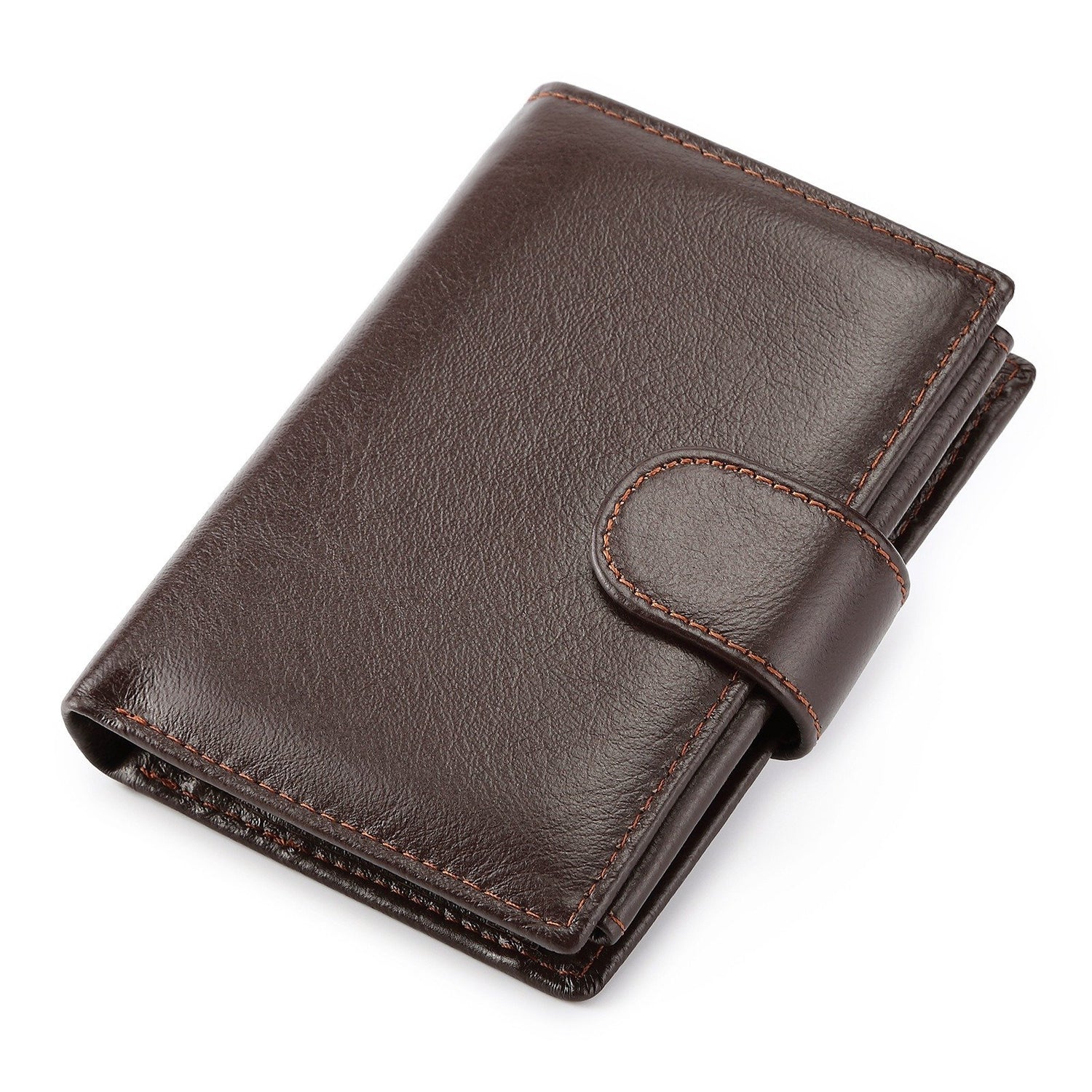 Short Vertical Leather Wallet