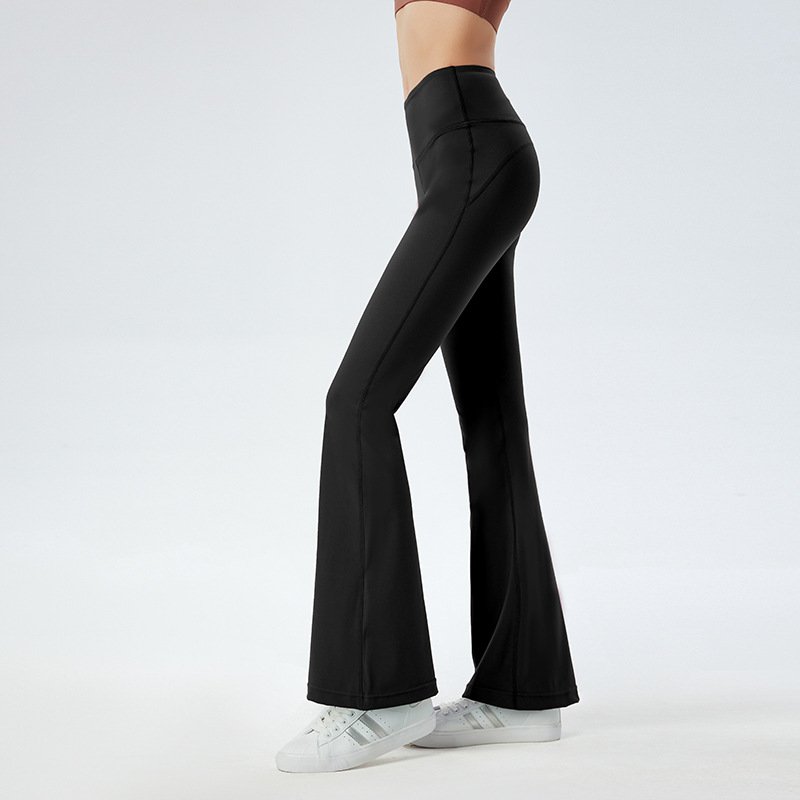 Elastic Flared Wide Leg Sport Pants