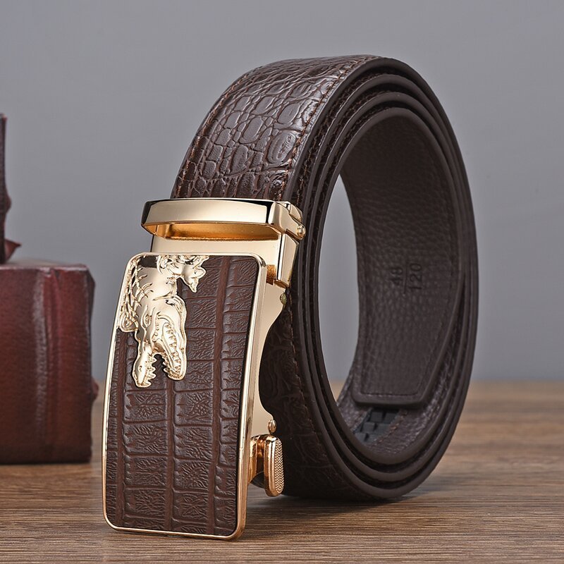 Casual Crocodile Skin Belt