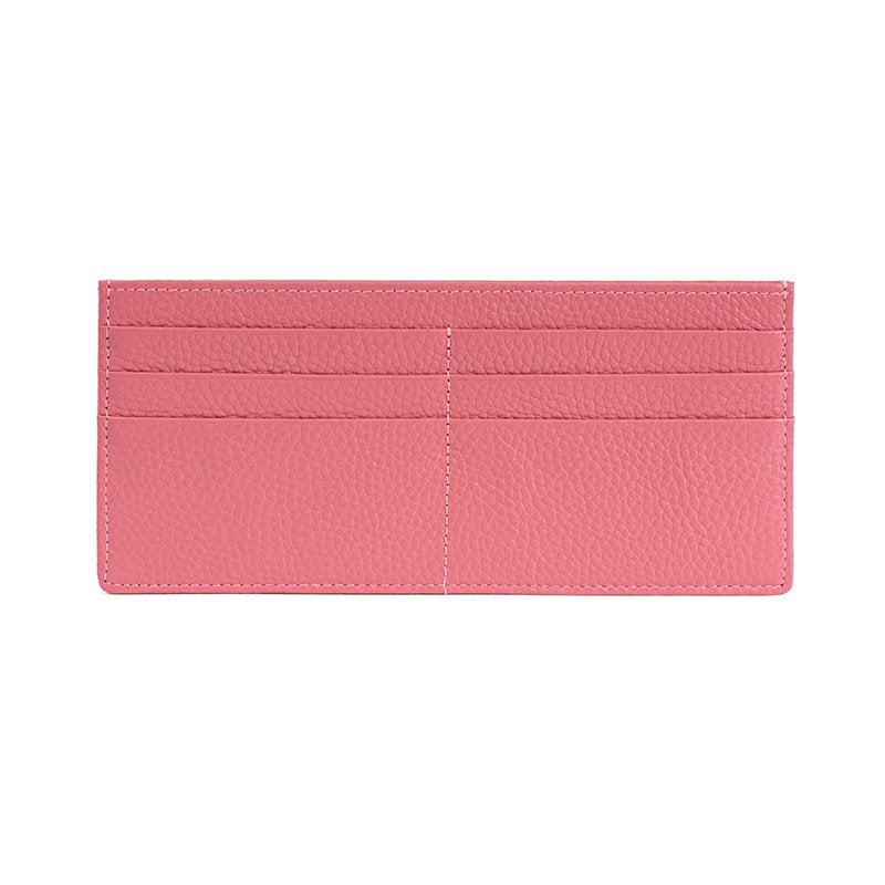 Wallet Card Bag Leather Multi Card Zipper