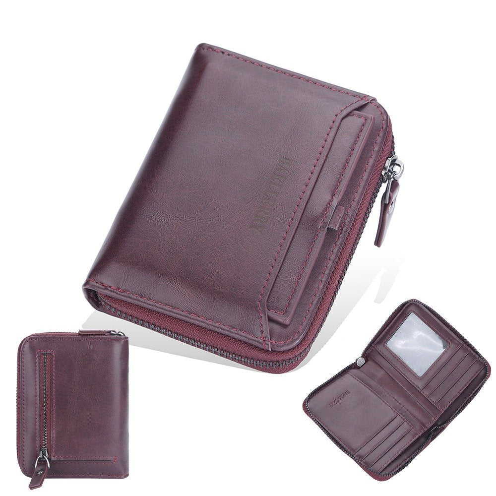 Men's PU Leather Wallet Vertical Style