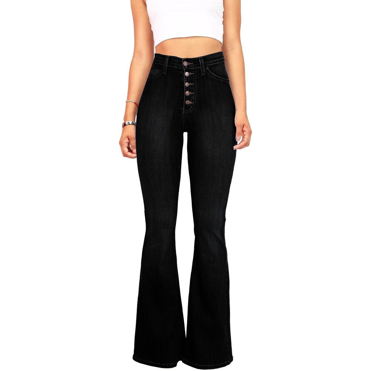 High Waist Flared Jeans