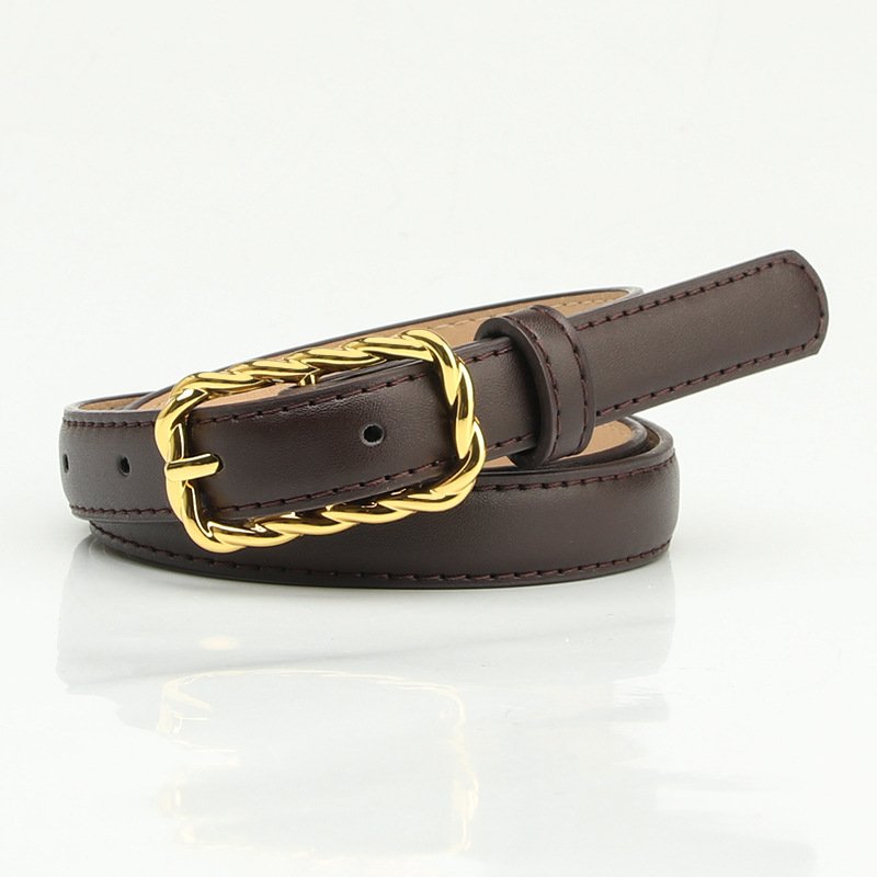 Alloy Square Buckle Belt Trim Belt Woman