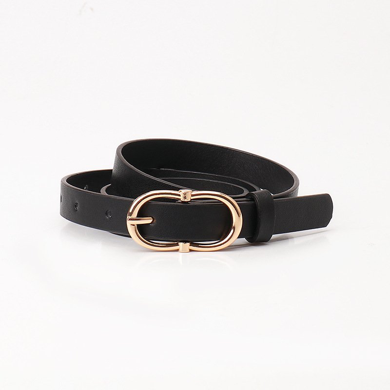 Alloy Pin Buckle PU Leather Belt