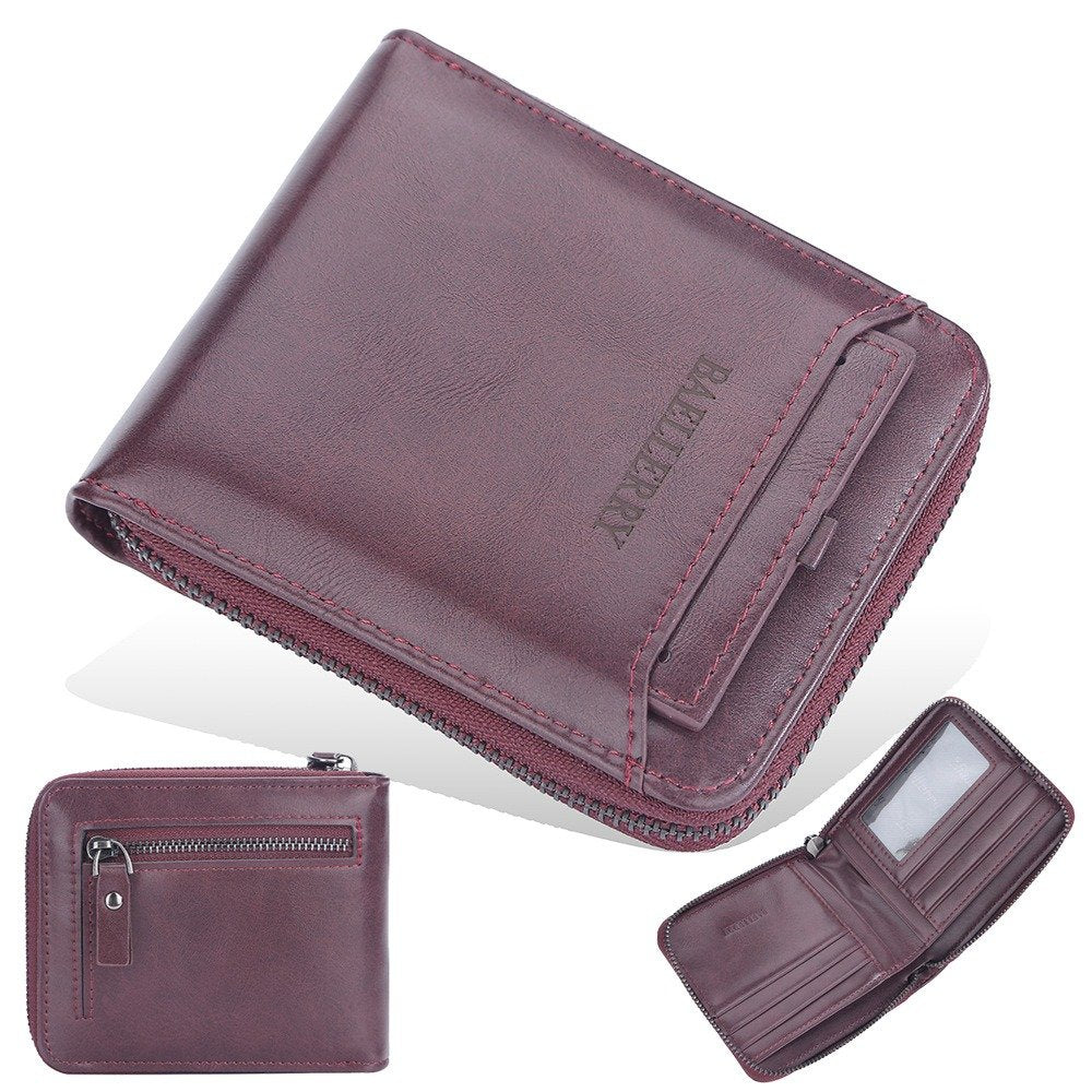 Men's PU Leather Wallet Vertical Style