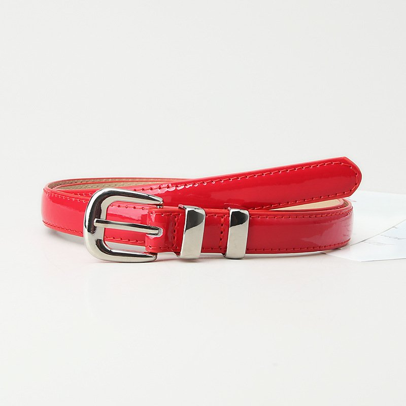 Alloy Thin Belt Candy Colored Ladies