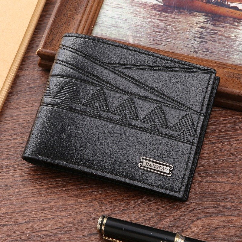 Short Wallet for Men Embossed