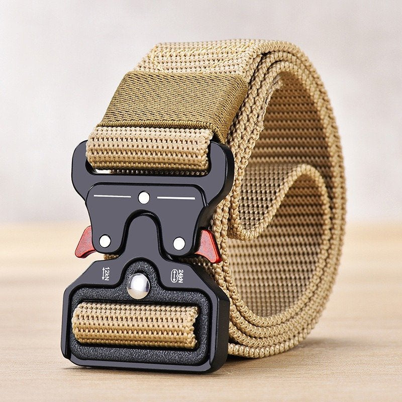 Tactical Belt With Quick Release Buckle