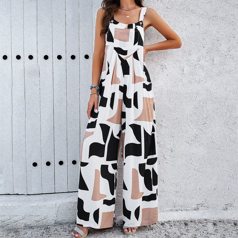 Women's Elegant Printed Jumpsuit