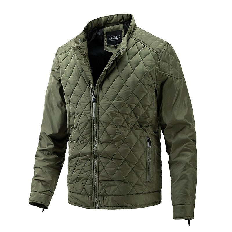 Men's Light Cotton Casual Diamond Collar Jacket