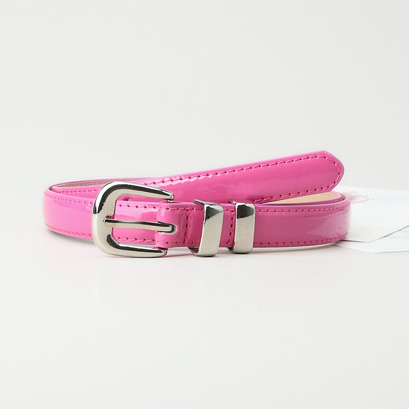 Alloy Thin Belt Candy Colored Ladies