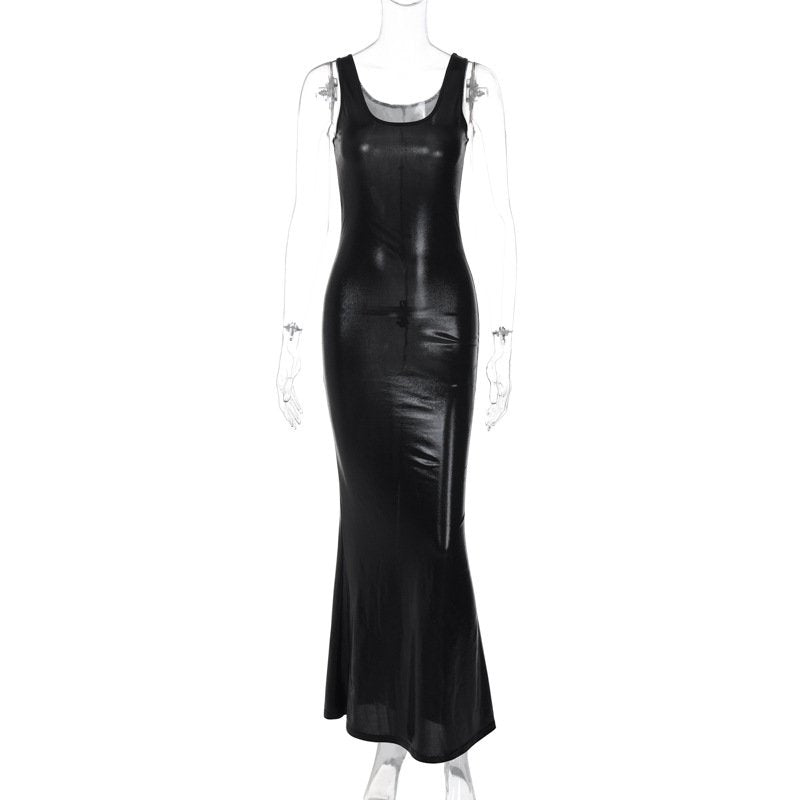 Black Slip Elegant Dress