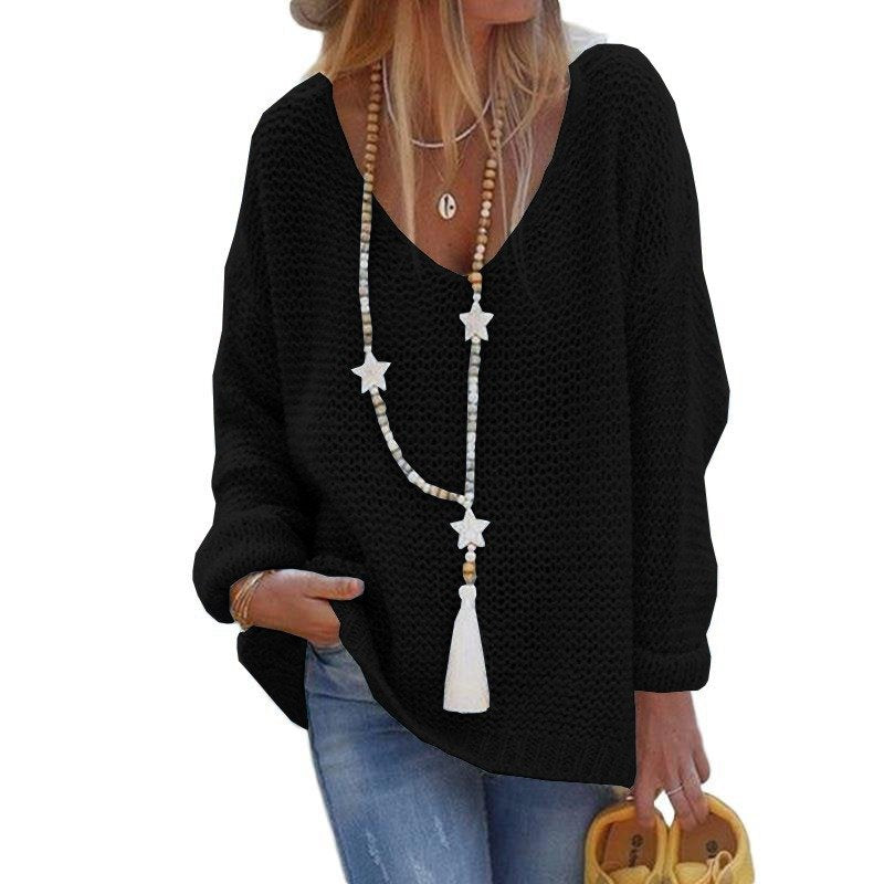 Long Sleeve V-Neck Sweater