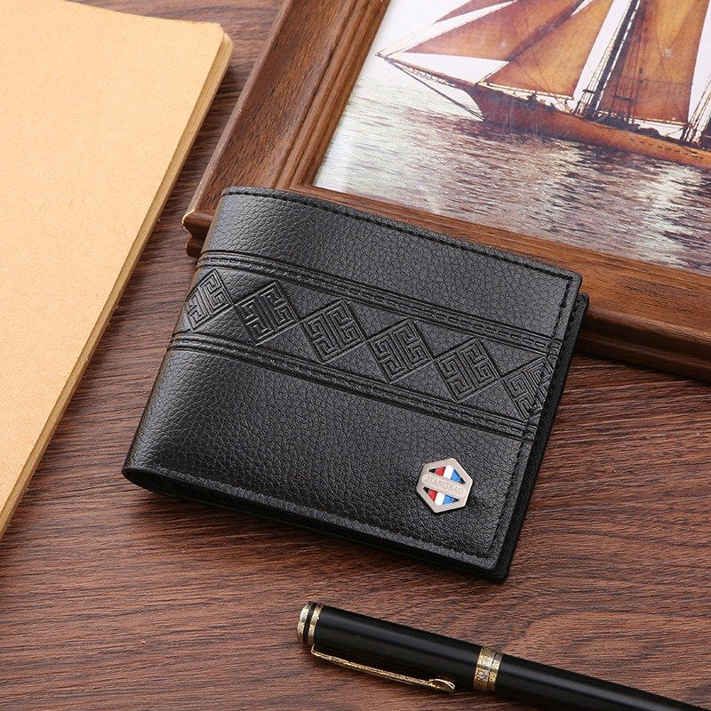 Men's Wallet with Multi-Card Embossing