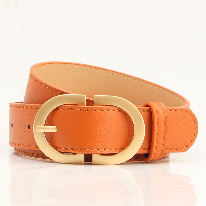 Cream Color Buckle Belt