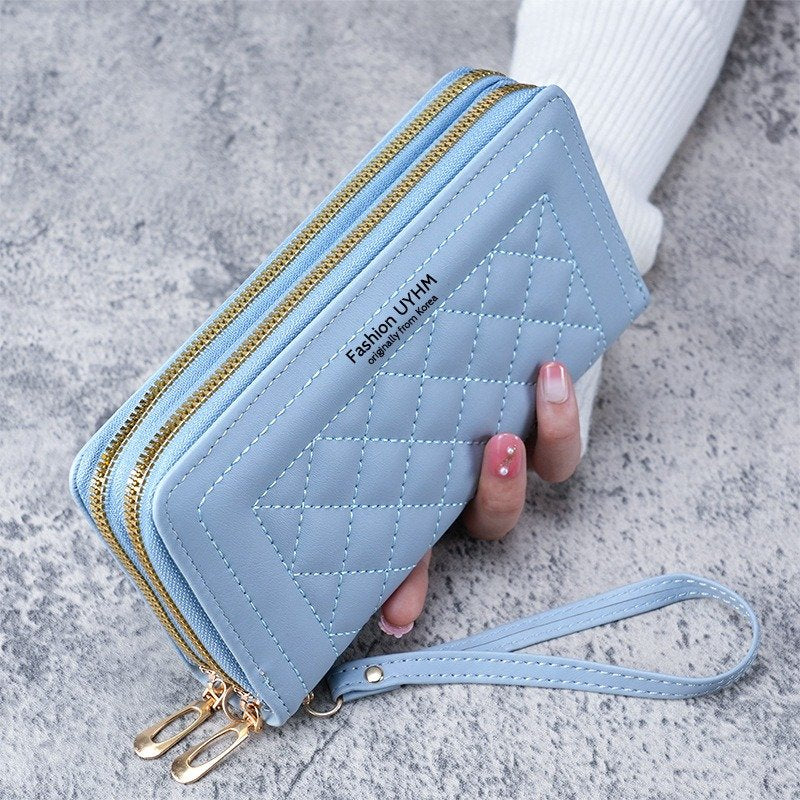 Wallet With Large Capacity Double Zipper