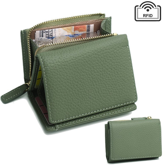Women's Leather Wallet With Zipper