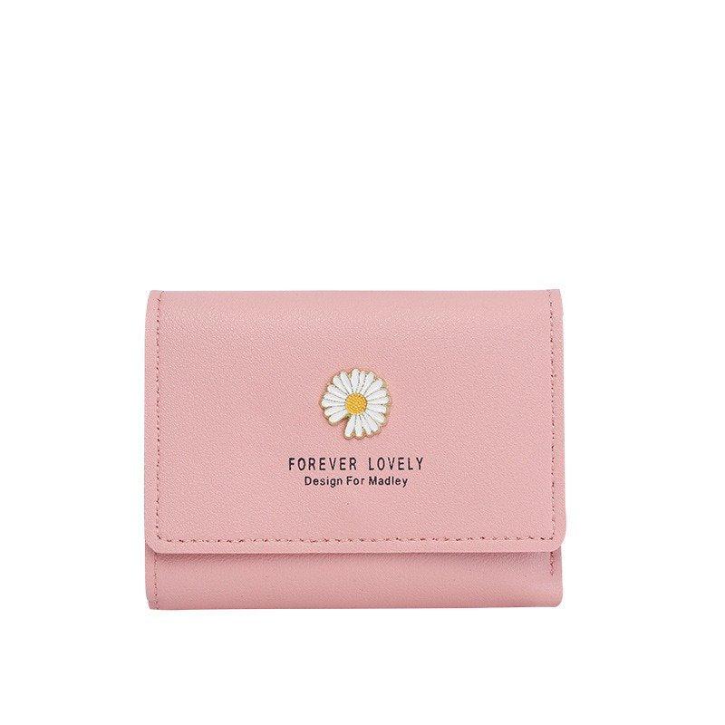 Small Square Wallet with Daisy