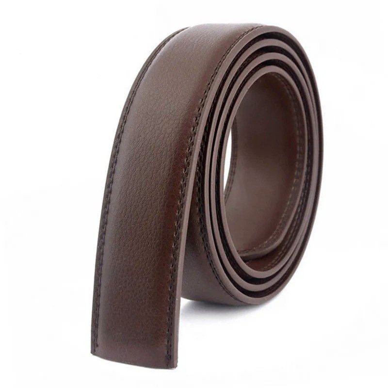 Men's Automatic Belt Body 3.5 CM Leather Belt 3.1 CM Non Buckle Transfer Film Two Layers Of Leather