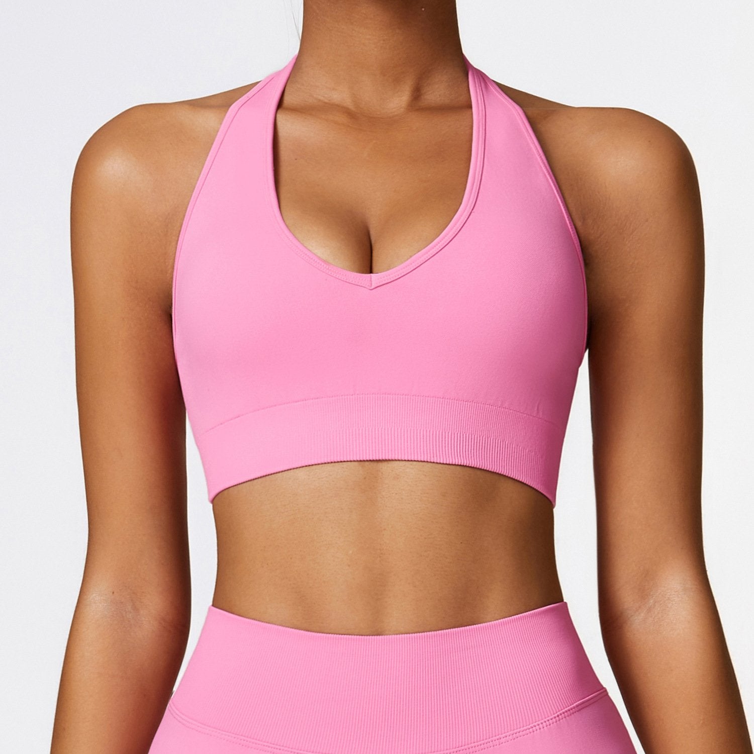 Sports Bra With Halter Neck