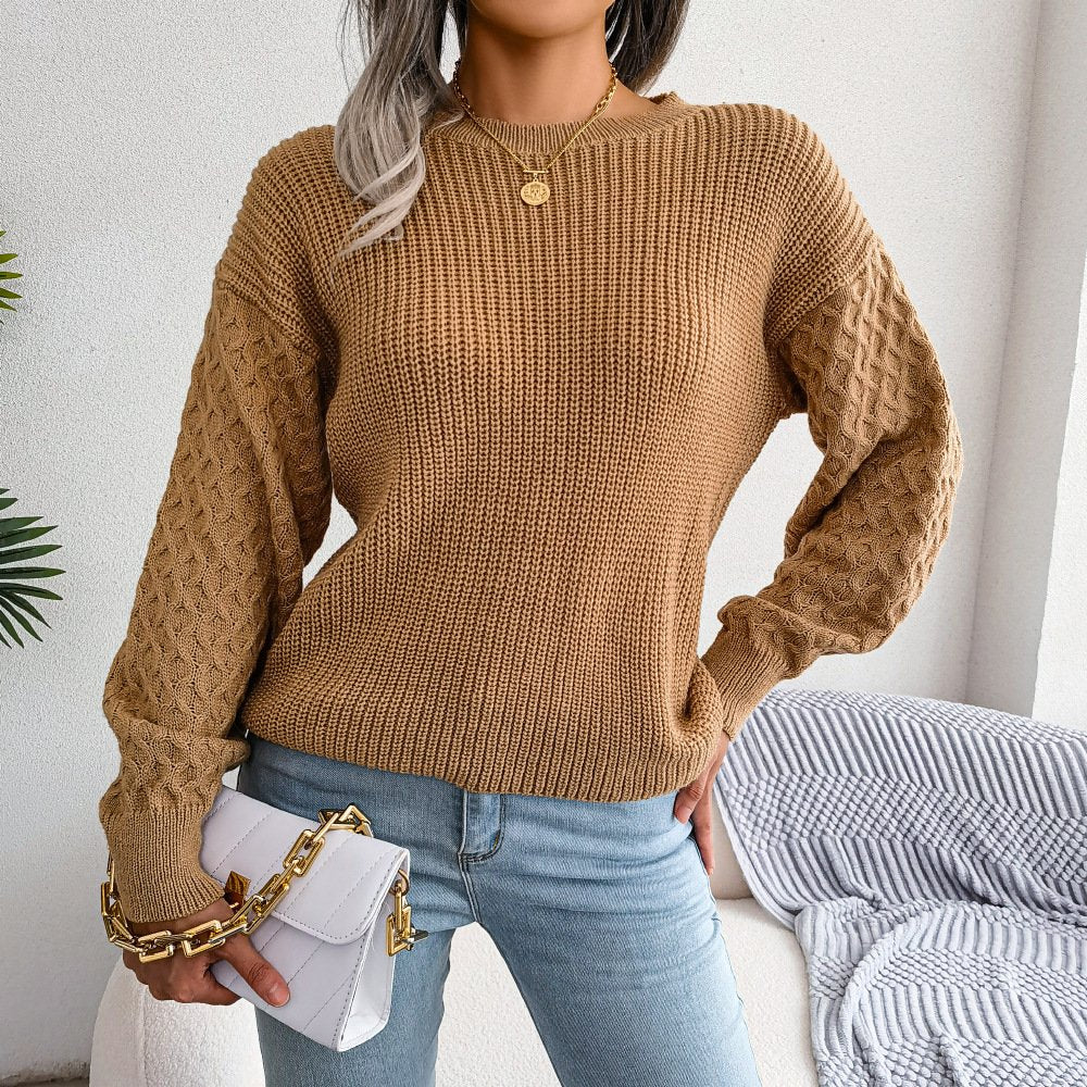 Wide Sleeve Knitted Sweater